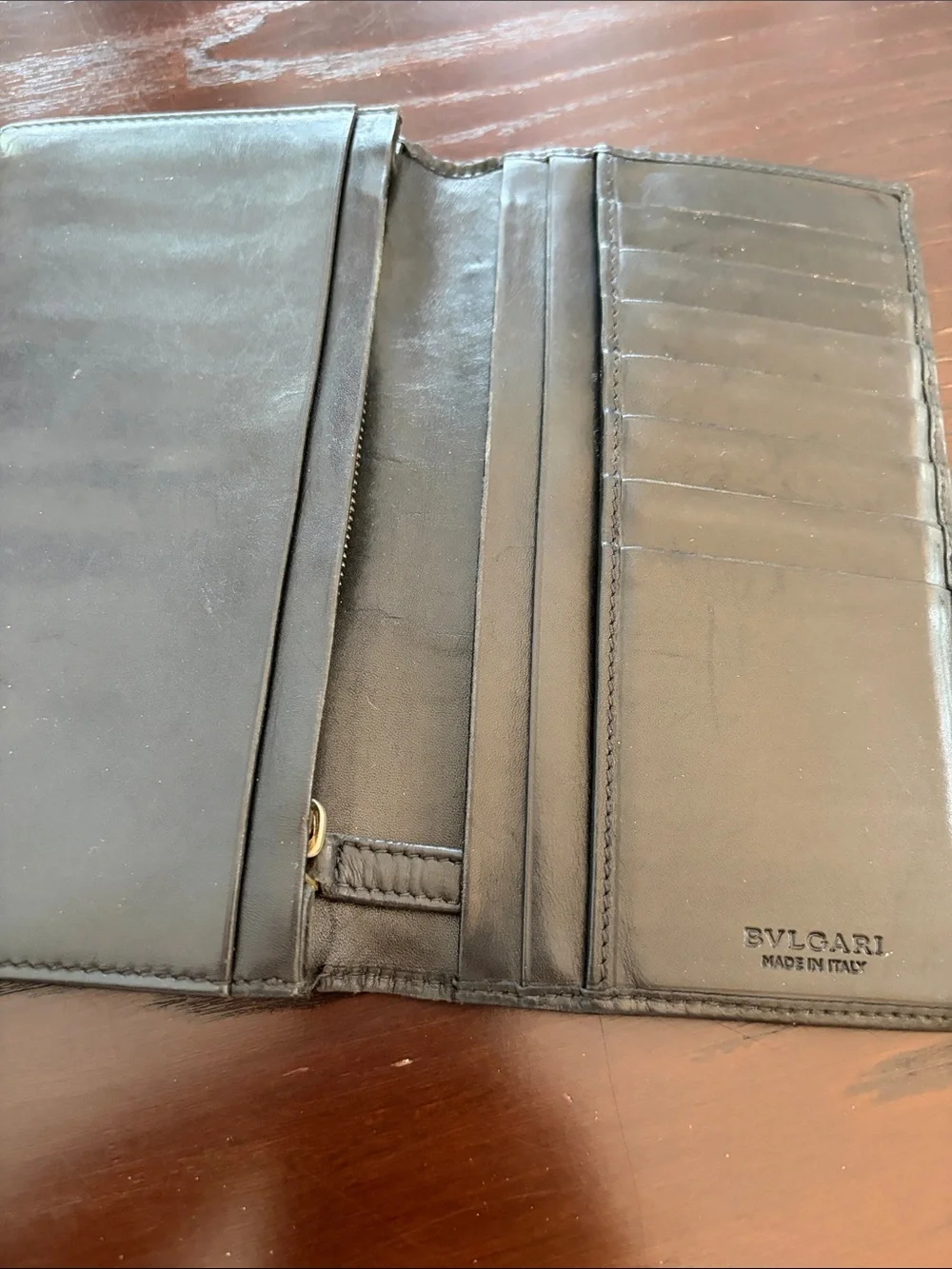 BVLGARI slim leather